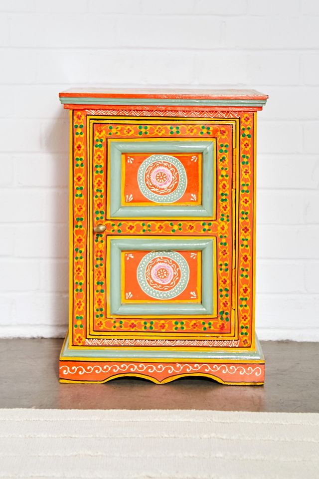 Hand-Painted Bedside Table #2