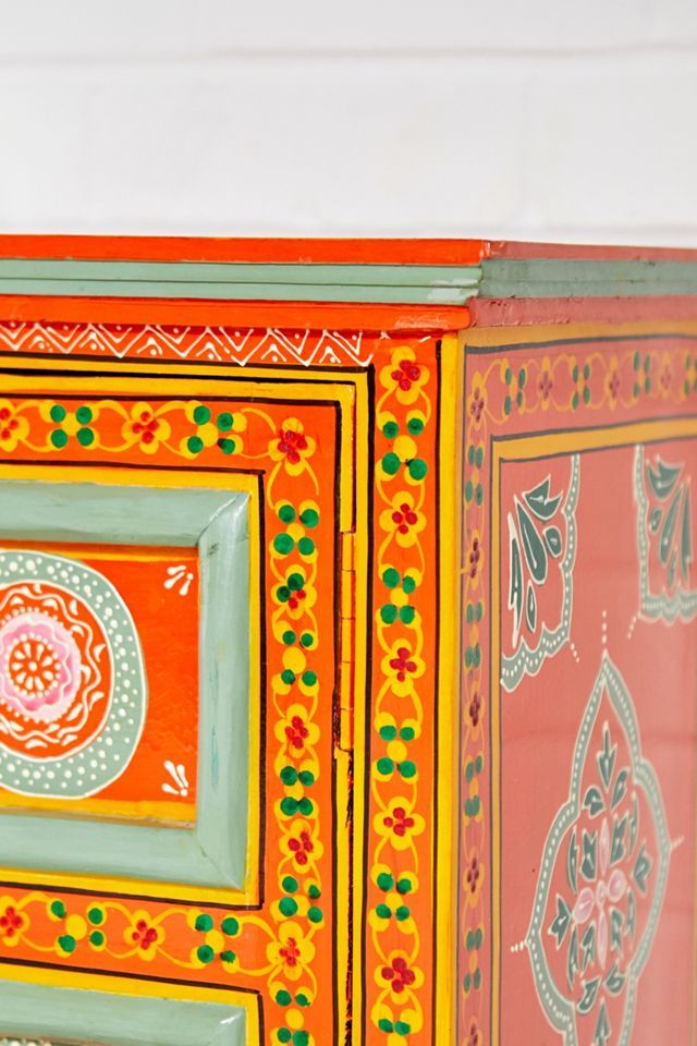 Hand-Painted Bedside Table #4