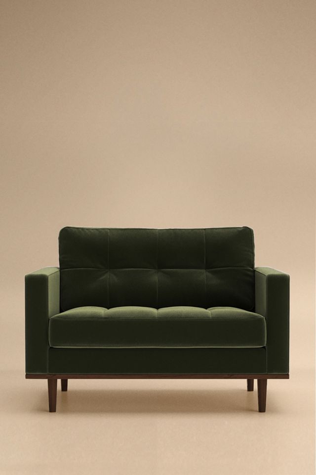Swoon Berlin Velvet Loveseat #1