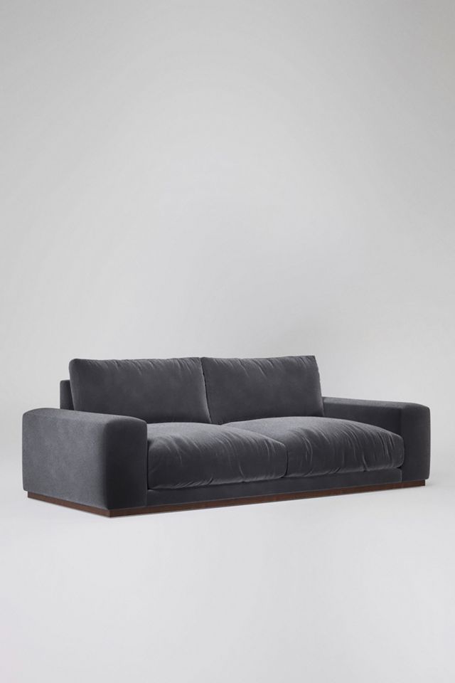 Swoon Denver Velvet Three-Seater Sofa #1