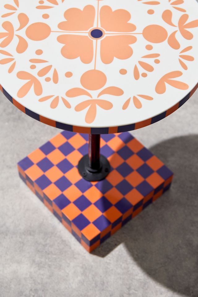 Mesa Auxiliar de Resina con Mosaico #1