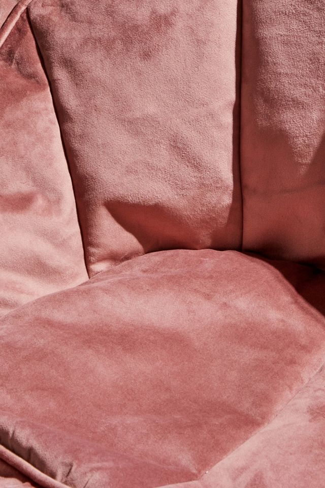 Cassy Pink Velvet Bean Bag  #3