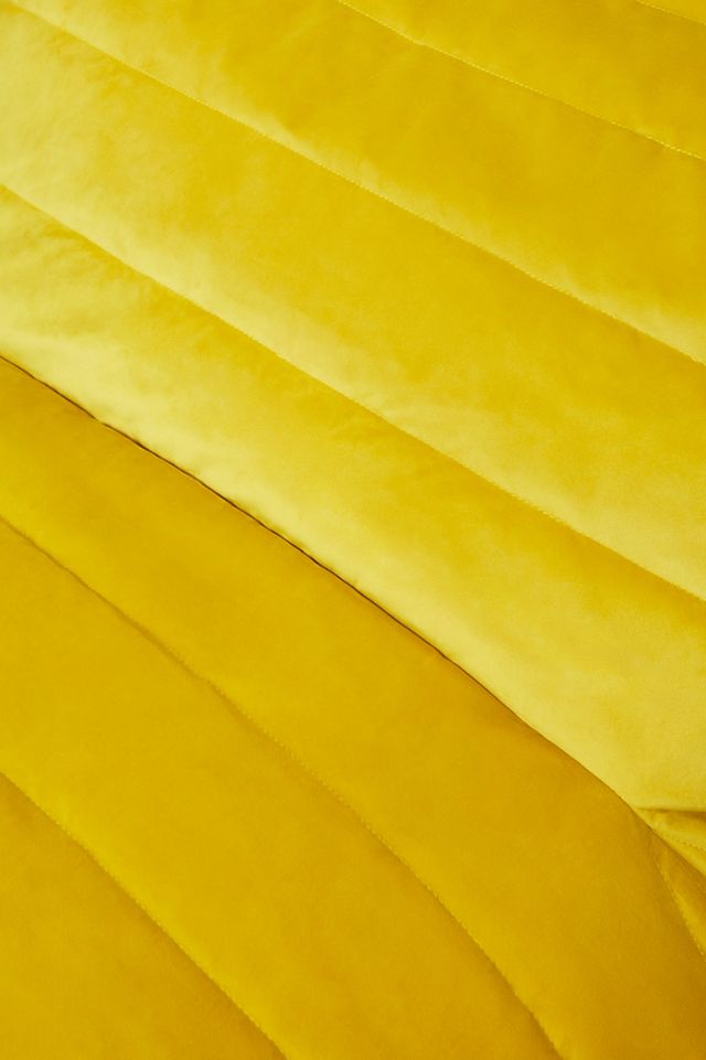 Matila Yellow Velvet Bean Bag  #2