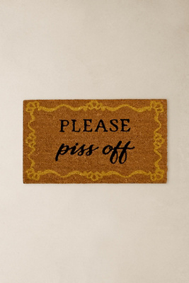 Please P*ss Off Doormat - Neutral ALL at Urban Outfitters