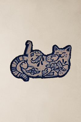 Delft Cat Doormat