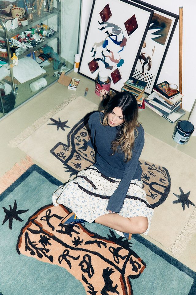Urban Outfitters x TuftLuck Doodle Boot 3x5 Rug #1