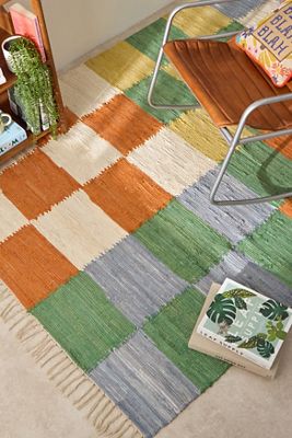 Tappeto Multi-Check 5x7ft / 150x210cm