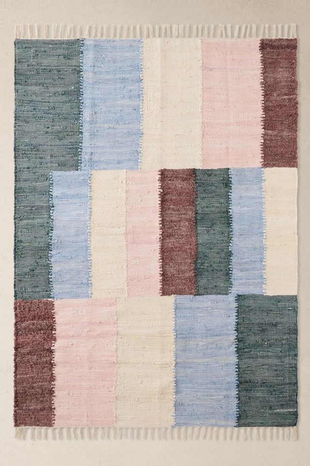 Tappeto a Quadri Rosa e Blu 5x7ft / 150x210cm #1