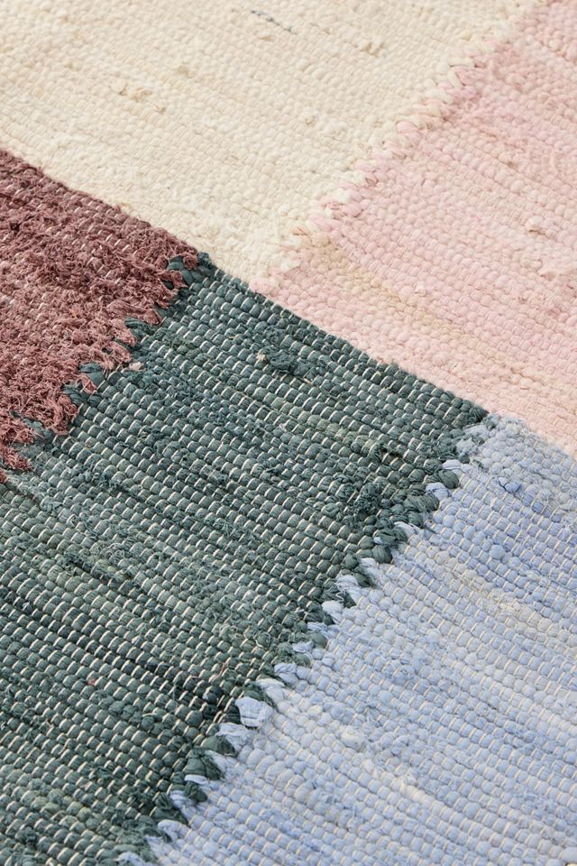 Tappeto a Quadri Rosa e Blu 5x7ft / 150x210cm #2