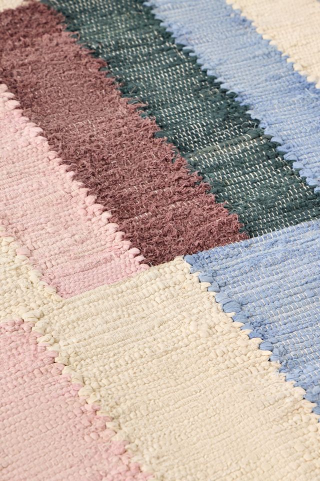 Tappeto a Quadri Rosa e Blu 3x5ft / 90x150cm #1