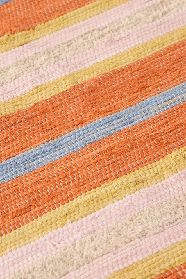 Orange Stripe 3x5ft / 90x150cm Rug #1