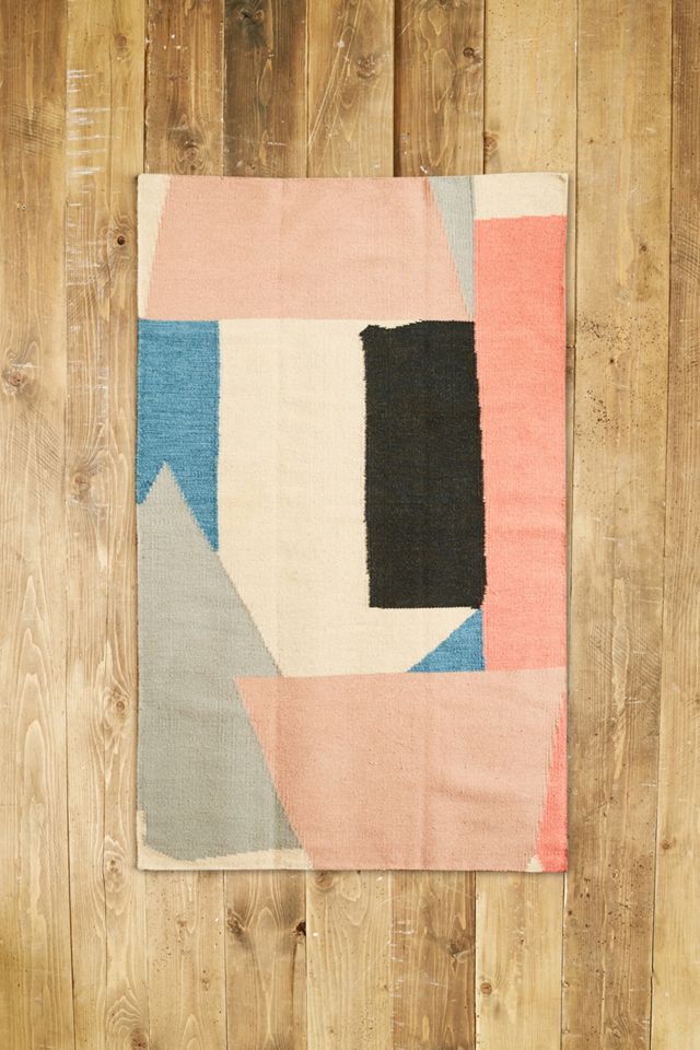 Tapis moderne 3x5 à motifs géométriques  #1