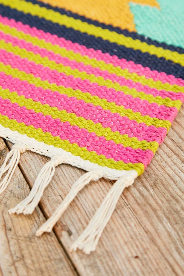 Pink & Green Woven Placemat #4