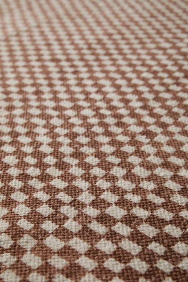 Alfombra Micro Checkerboard Terracota 5x7 #3