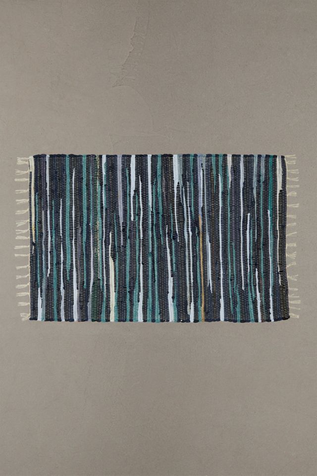 Teppich in Blau im Tonalstreifendesign, 2x3 #2