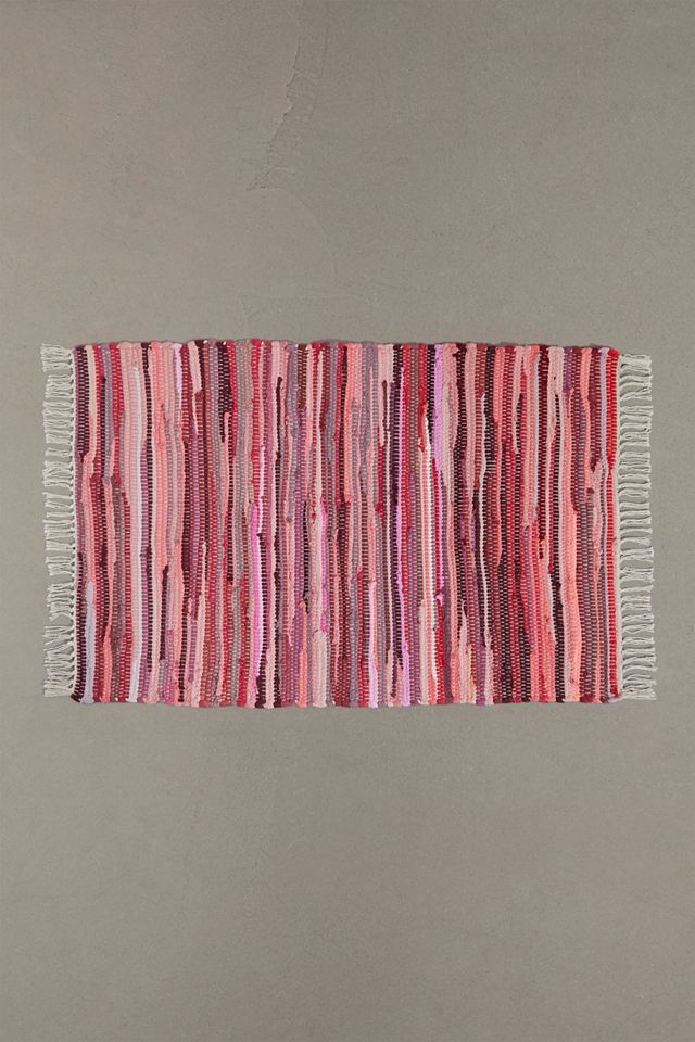 Tapis 2x3 à rayures tonales roses #2