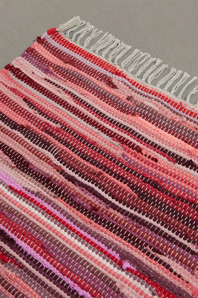 Tapis 2x3 à rayures tonales roses #3