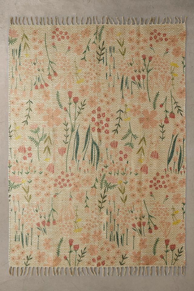 Teppich „Rowan" mit Blumenmuster 5x7 #1