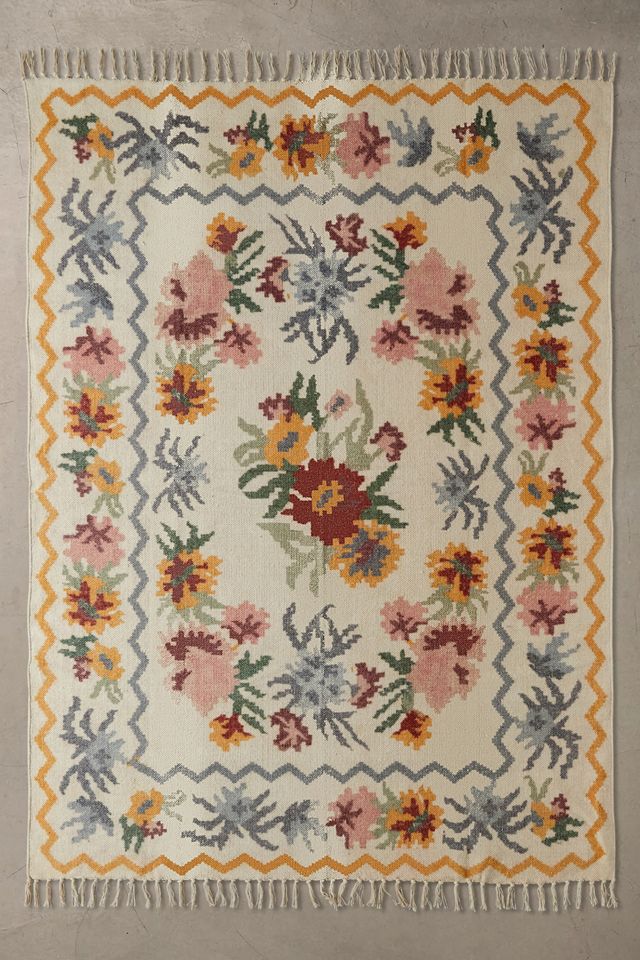 Willow Floral 5x7 Rug #1