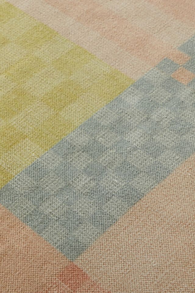 Karierter Teppich in Pastellfarben, 5 x 7 #2