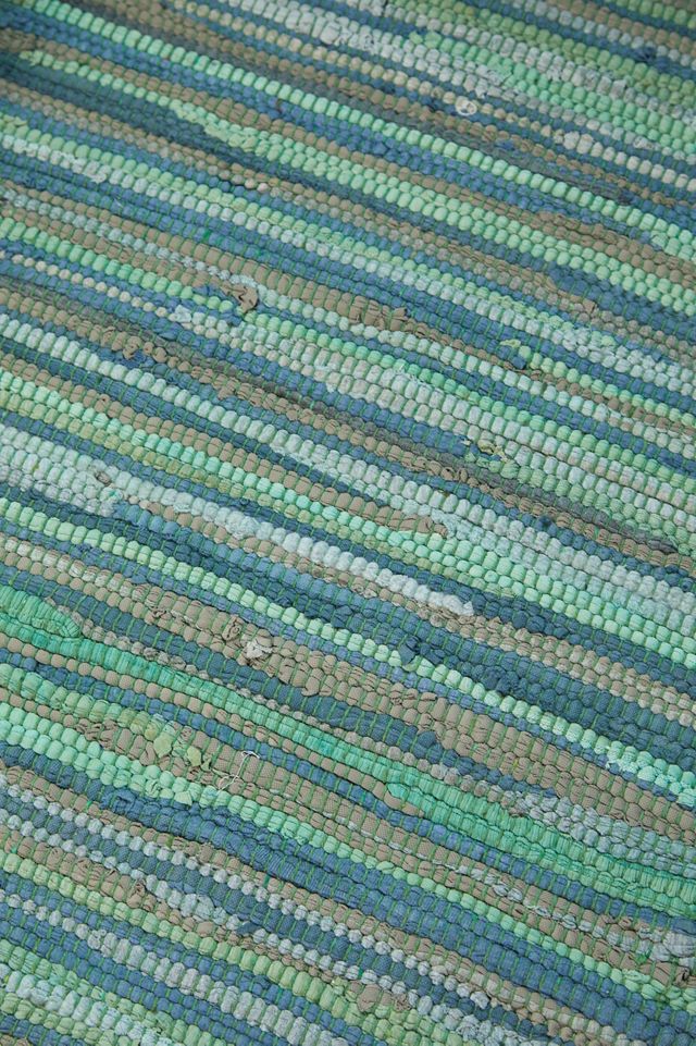 Green Tonal Stripe 2x3 Rug #2