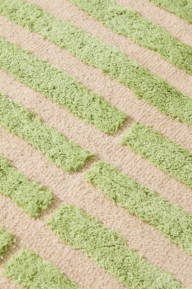 Kodi Green Stripe 3x5 Rug