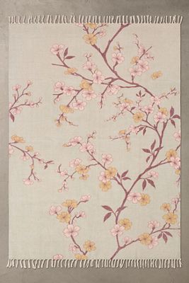 Floral Brushed 5x7 Rug