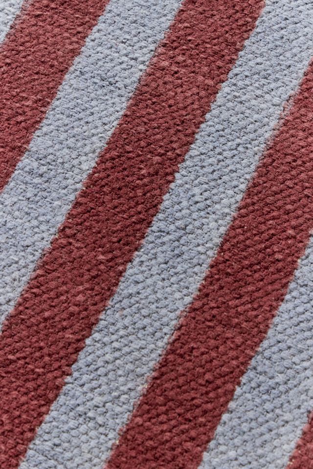 Tile Stripe Reversible 2x3ft / 60x90cm Rug #4