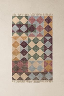 Tile Stripe Reversible 3x5ft / 90x150cm Rug