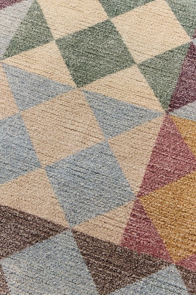 Tile Stripe Reversible 3x5ft / 90x150cm Rug #3