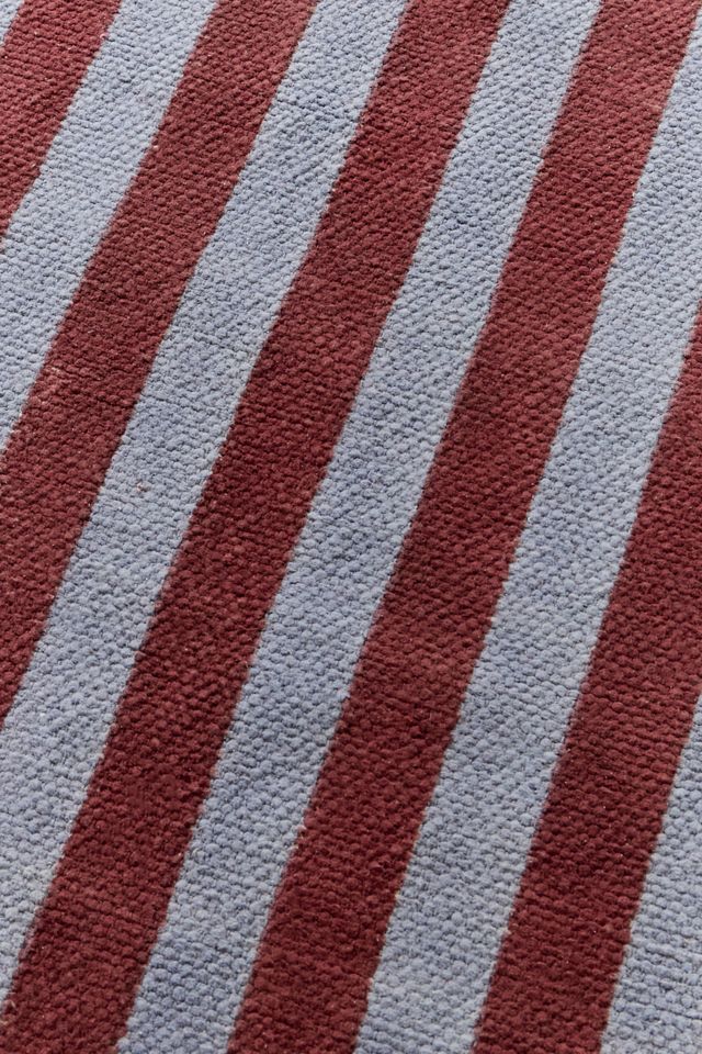 Tile Stripe Reversible 3x5ft / 90x150cm Rug #4
