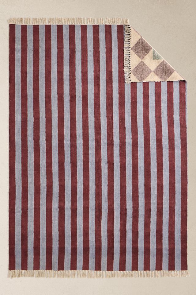 Tile Stripe Reversible 5x7ft / 150x210cm Rug #2