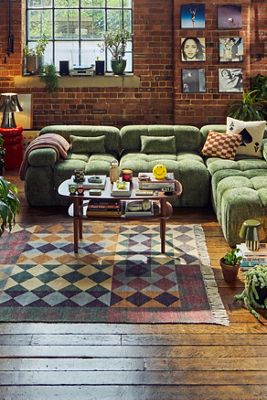 Tile Stripe Reversible 5x7ft / 150x210cm Rug