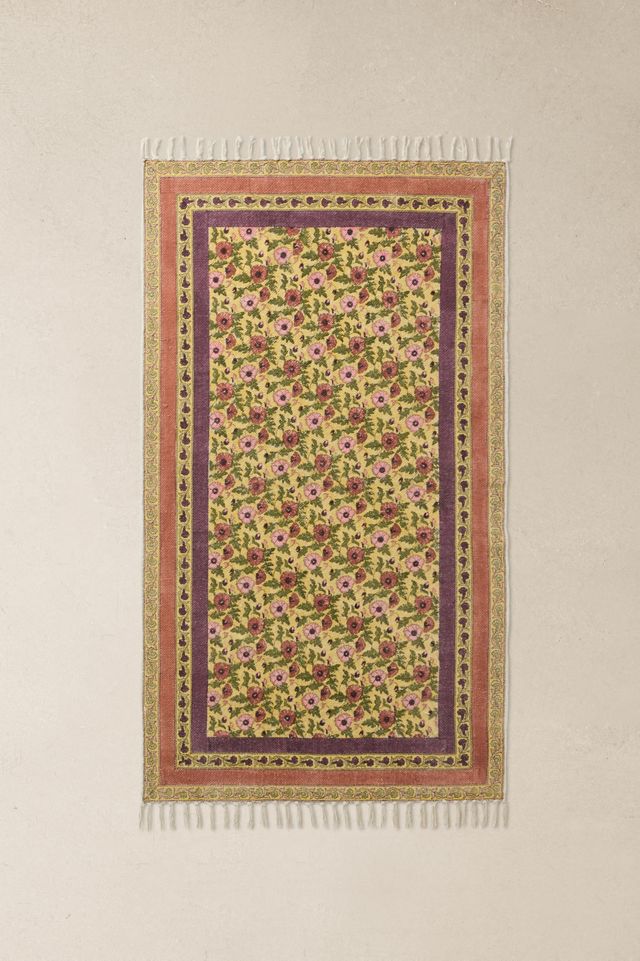 Tapis réversible à imprimé bloc 3x5pi / 90x150cm #1