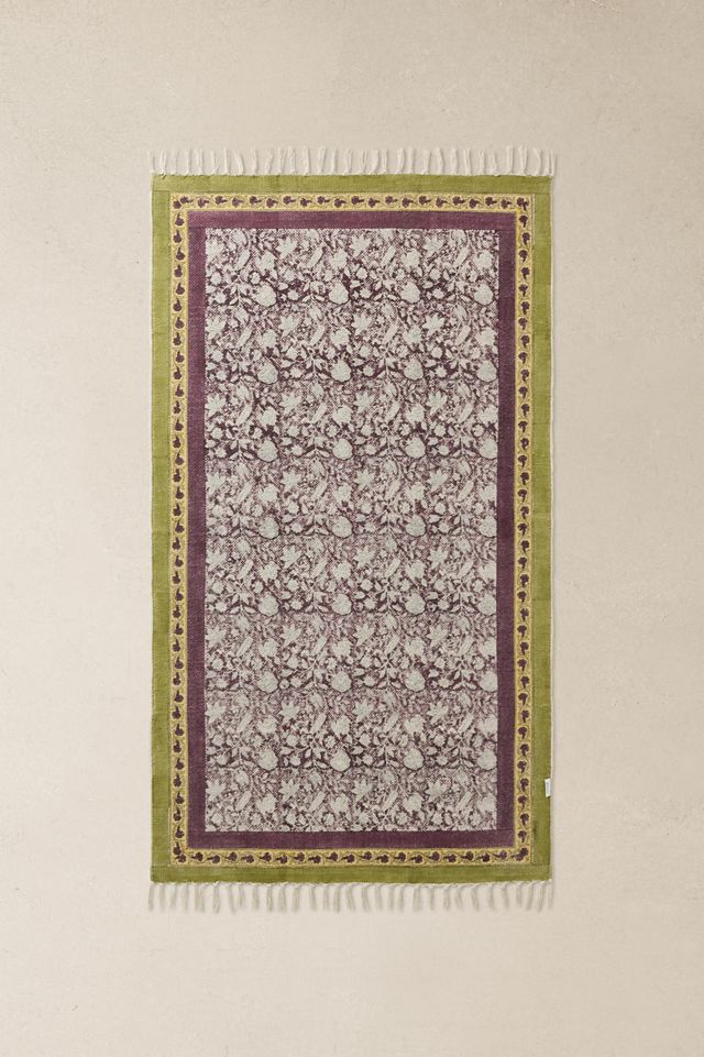Tapis réversible à imprimé bloc 3x5pi / 90x150cm #2