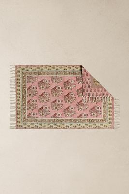 Tappeto Reversibile a Blocchi Rosa 2x3ft / 60x90cm