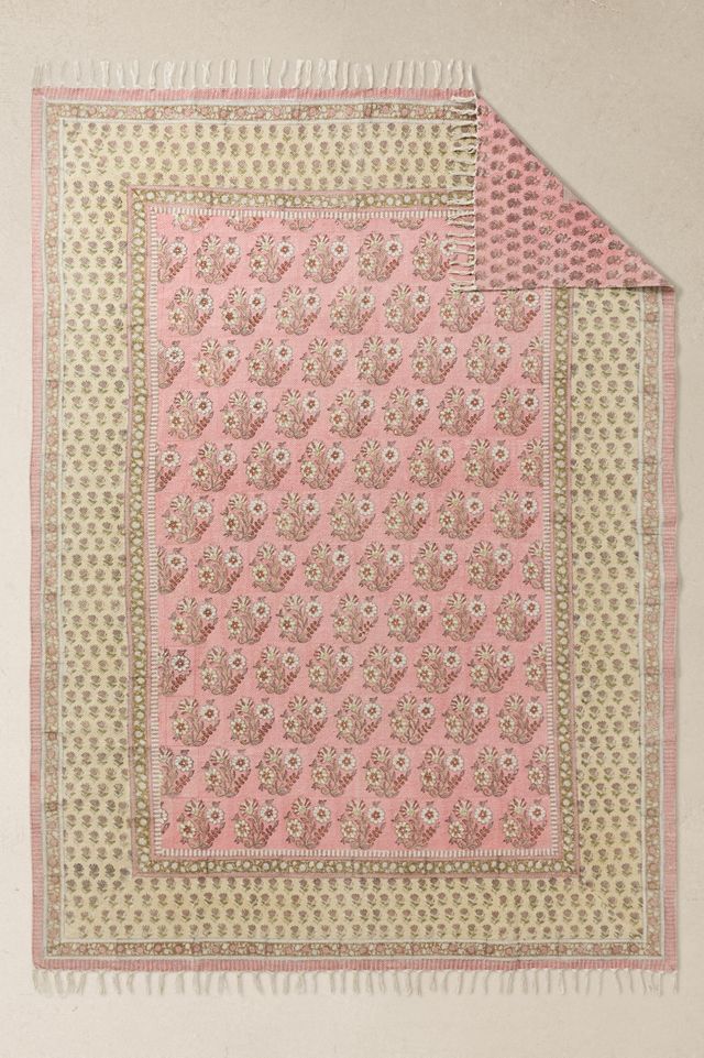 Pink Block Reversible 5x7ft / 90x150cm Rug #2