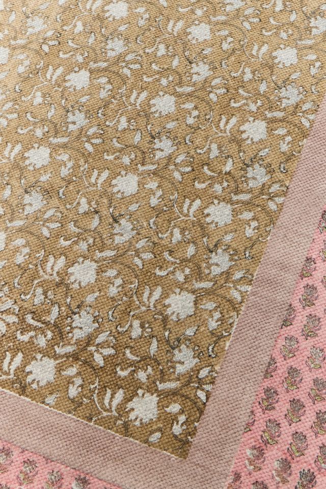Pink Block Reversible 5x7ft / 90x150cm Rug #4