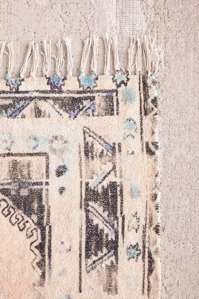 Bedruckter, ausgeblichener Chenille-Teppich „Celia“, 5 x 7 Fuß #2