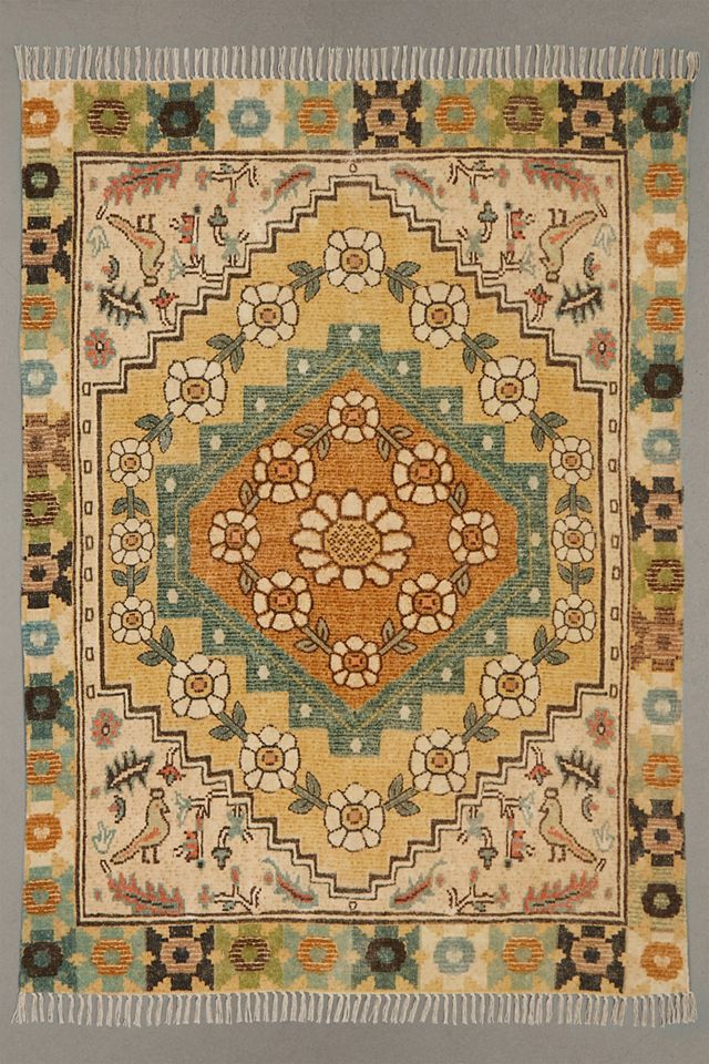 Kali Yellow 5x7 Rug Urban Outfitters UK