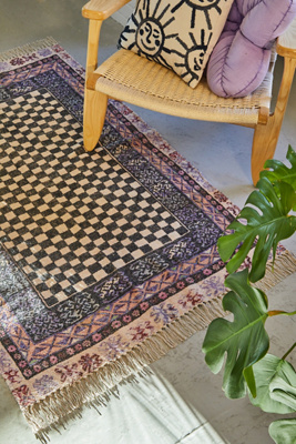Devora Purple 3x5 Rug | Urban Outfitters FR