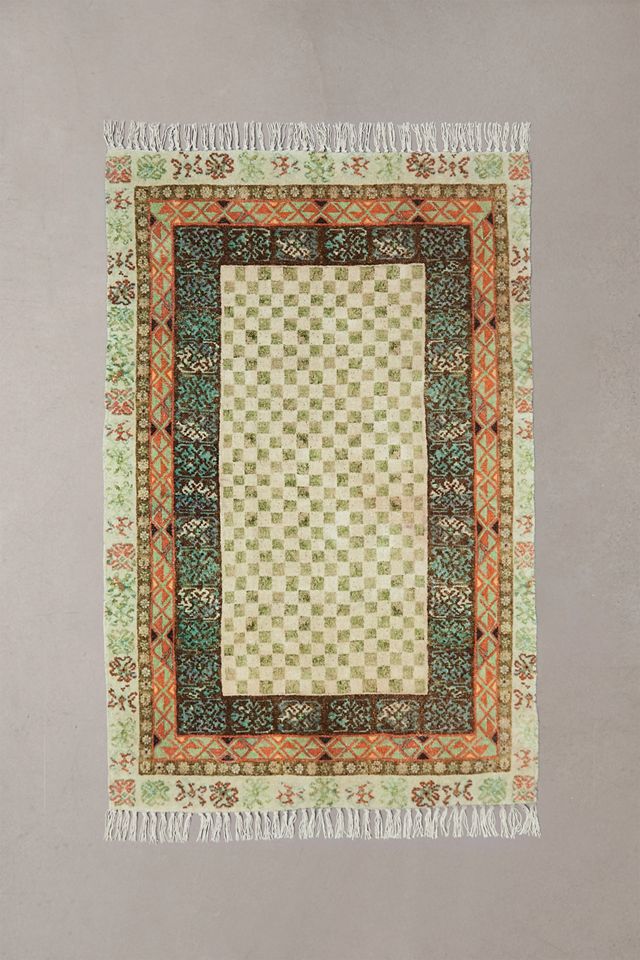 Devora Green 3x5 Rug | Urban Outfitters UK
