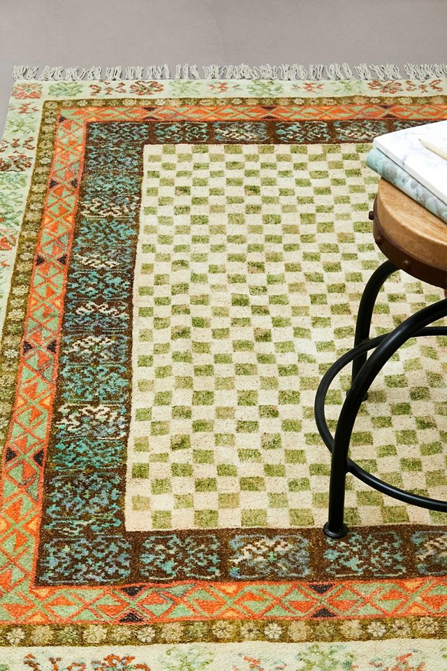 Devora Green 3x5 Rug | Urban Outfitters UK