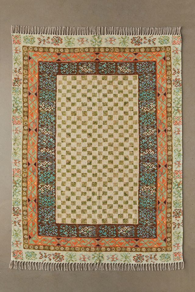 Devora Green 5x7 Rug #1