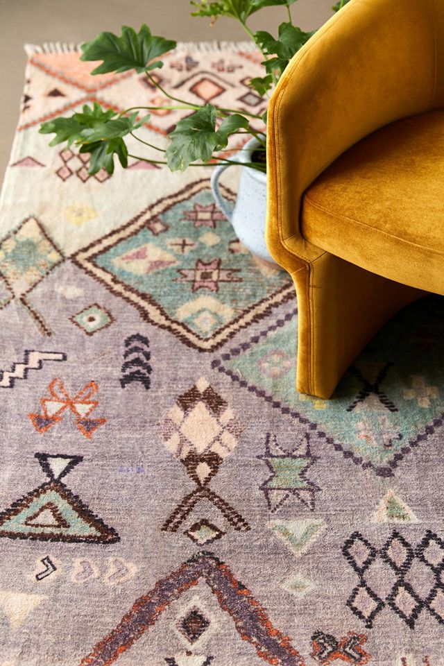 Tapis couleur pierre Aziza 5 x 7 #1
