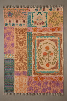 Pink Raya Print 5x7 Rug | Urban Outfitters UK