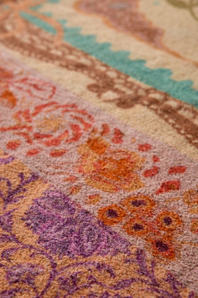 Alfombra Rosa Raya Estampada 5x7 #2