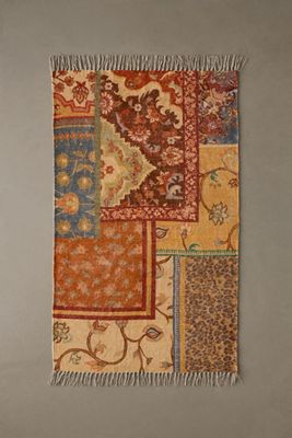 Tapis Priscilla rouge 3x5