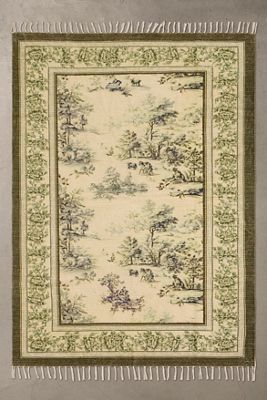 Tapis Toile Vert Land 5x7