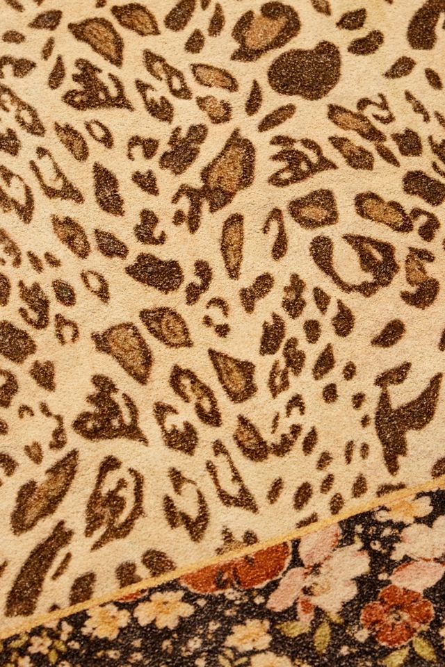 Tappeto Leopardato Floreale 5x7ft / 150x210cm #2